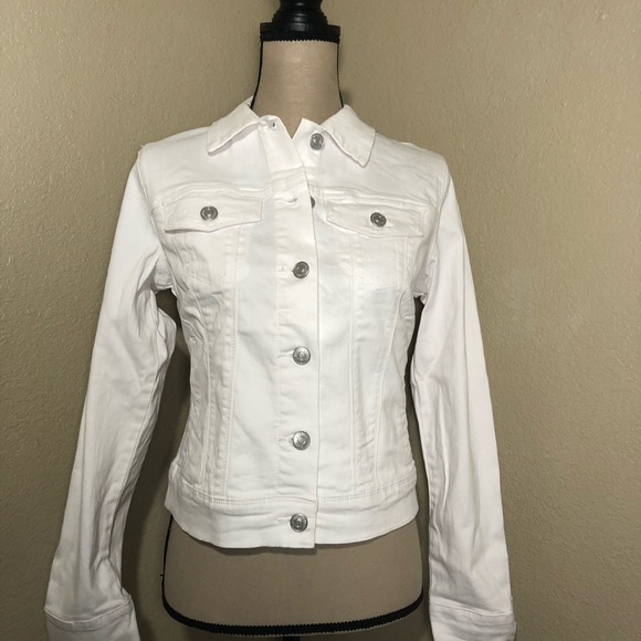 NWT NINE WEST WHITE DENIM JACKET LAST ONE SIZE SMALL - Picture 5 of 8